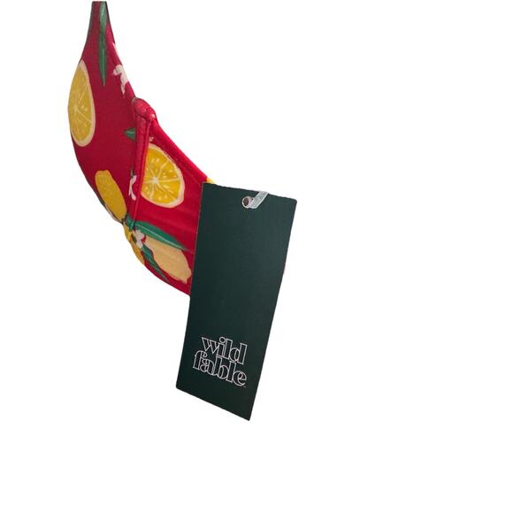 Yellow And Red Lemon Bikini ,With Tie Detail Size Small - Picture 7 of 8